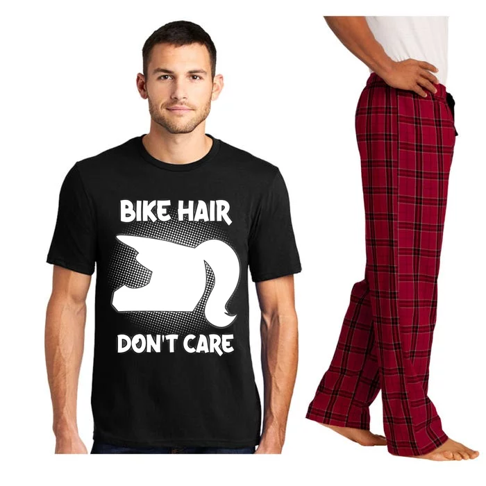 Bike Hair Don't Care Motorcycle Enduro Dirt Bike Riding Gift Pajama Set