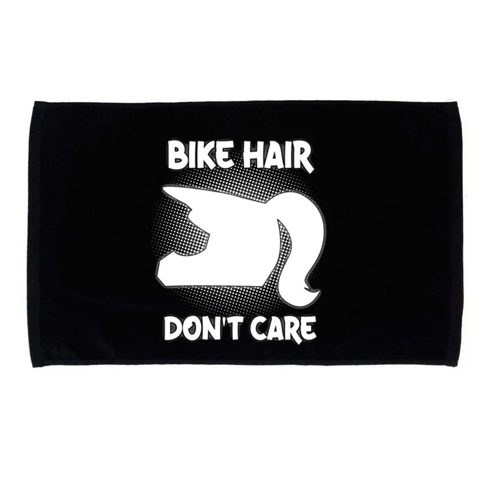 Bike Hair Don't Care Motorcycle Enduro Dirt Bike Riding Gift Microfiber Hand Towel