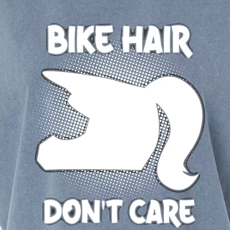 Bike Hair Don't Care Motorcycle Enduro Dirt Bike Riding Gift Garment-Dyed Women's Muscle Tee