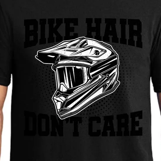 Bike Hair Don't Care Motorcycle Enduro Dirt Bike Riding Meaningful Gift Pajama Set