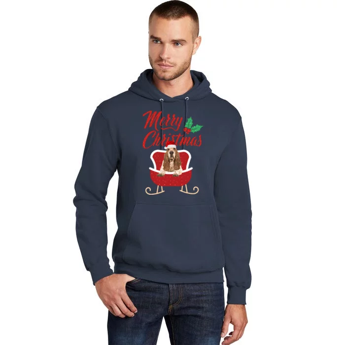 Basset Hound Dog Merry Christmas Design For The Holiday Season! Tall Hoodie