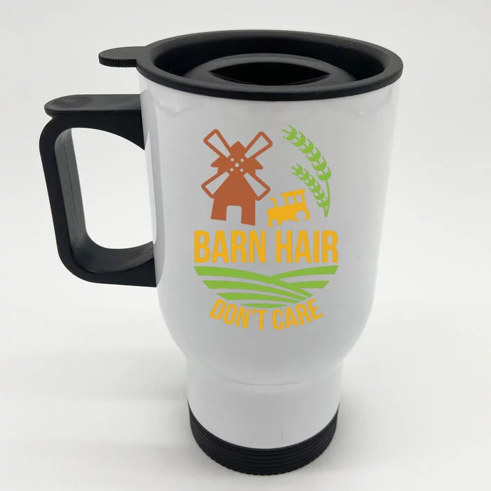 Barn Hair Don T Care Front & Back Stainless Steel Travel Mug