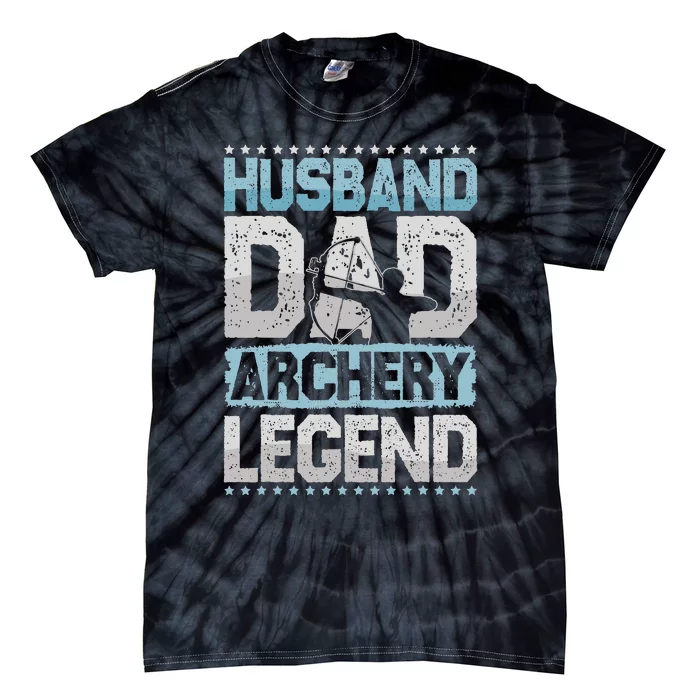 Bow Husband Dad Archery Legend Archery Tie-Dye T-Shirt