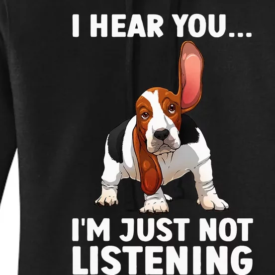 Basset Hound Design For Basset Hound Women's Pullover Hoodie