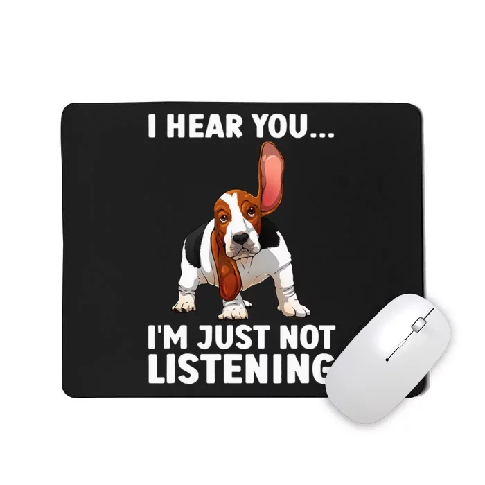 Basset Hound Design For Basset Hound Mousepad