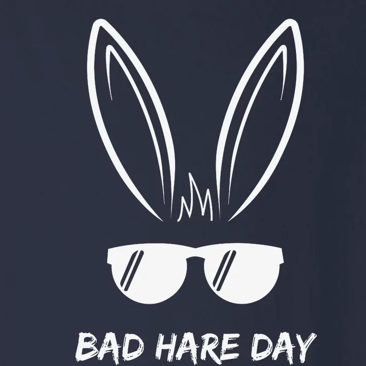 Bad Hare Day Funny Bunny Rabbit Design Glasses Cool Meme Pun Toddler Long Sleeve Shirt