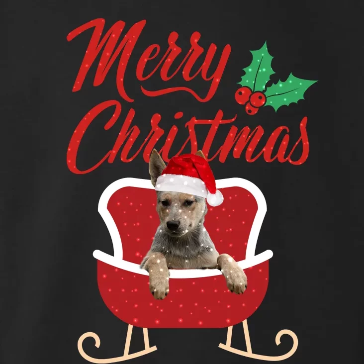 Blue Heeler Dog Merry Christmas Design For The Holiday Season! Toddler Hoodie