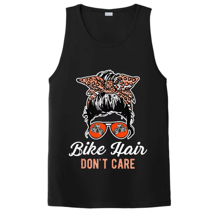 Bike Hair Dont Care Motorcycle Rider Biker Performance Tank