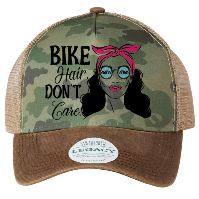 Biker Hair Don't Care Gift For Bike Lovers Messy Bun Gift Legacy Tie Dye Trucker Hat