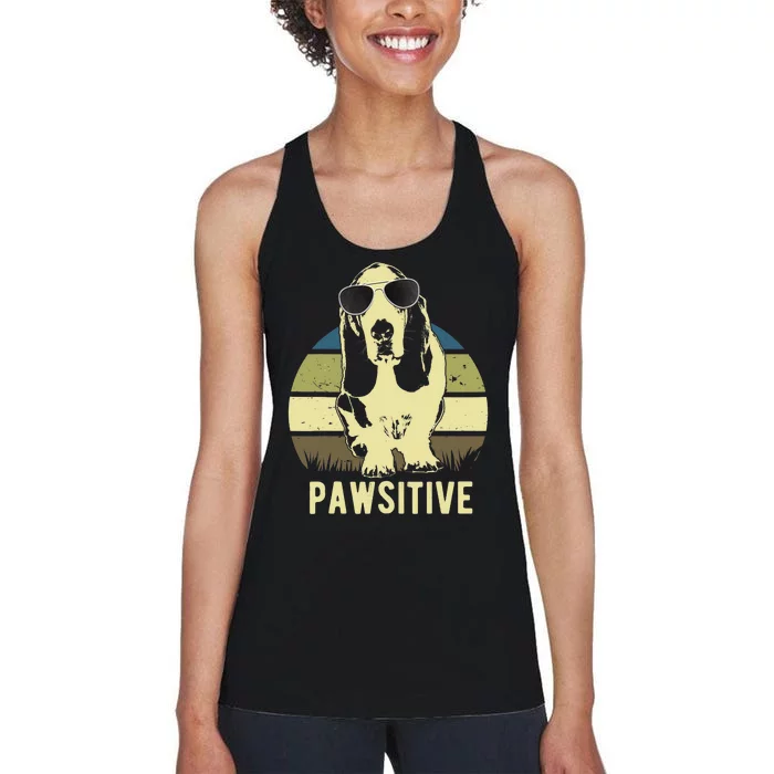 Basset Hound Dog Breed Women's Racerback Tank