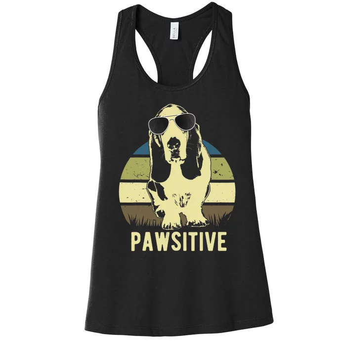 Basset Hound Dog Breed Women's Racerback Tank