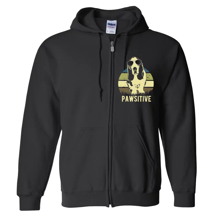 Basset Hound Dog Breed Full Zip Hoodie