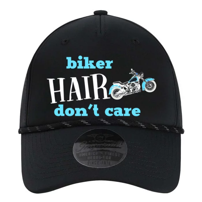 Biker Hair Don't Care Gift Performance The Dyno Cap