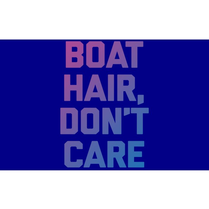 Boat Hair Dont Care Gift Funny Cruise Vacation Boat Gift Bumper Sticker