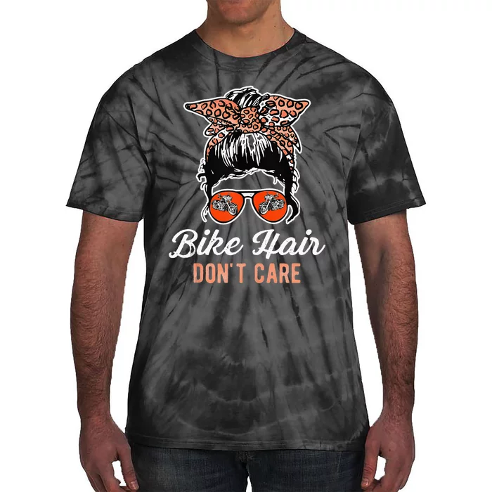 Bike Hair Don't Care Motorcycle Rider Biker Tie-Dye T-Shirt