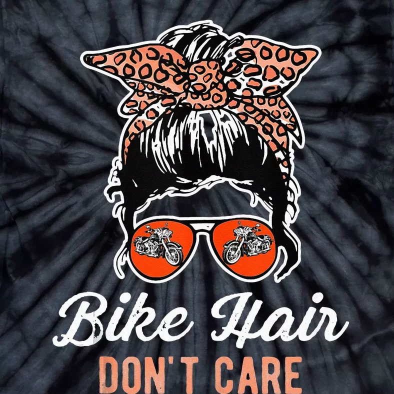 Bike Hair Don't Care Motorcycle Rider Biker Tie-Dye T-Shirt