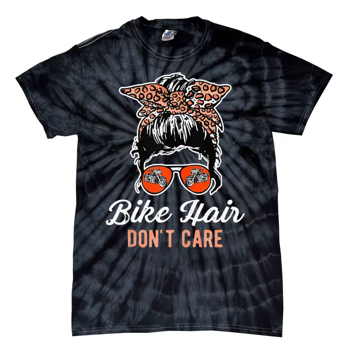 Bike Hair Don't Care Motorcycle Rider Biker Tie-Dye T-Shirt