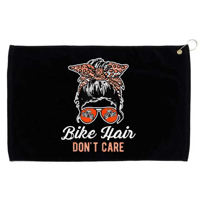 Bike Hair Dont Care Motorcycle Rider Biker Grommeted Golf Towel