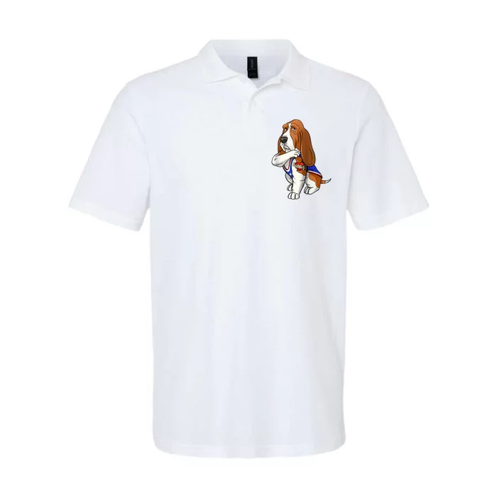 Basset Hound Dog Love Mom Puppy Owner Softstyle Adult Sport Polo