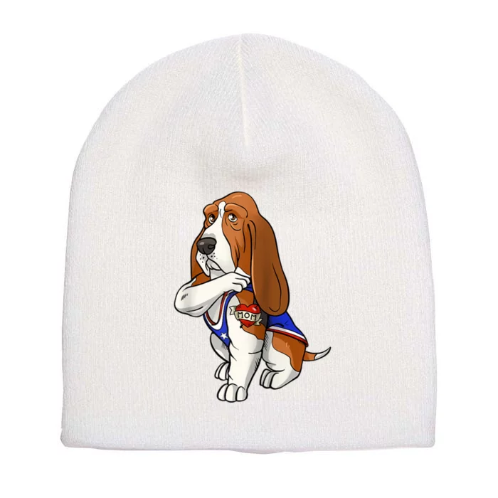 Basset Hound Dog Love Mom Puppy Owner Short Acrylic Beanie