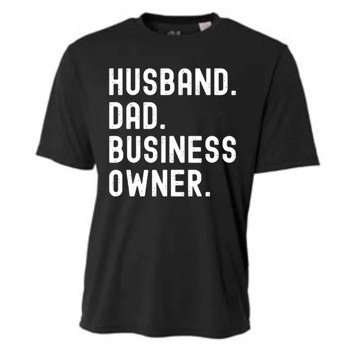 Black Husband Dad Business Owner CEO Entrepreneur Men Cooling Performance Crew T-Shirt