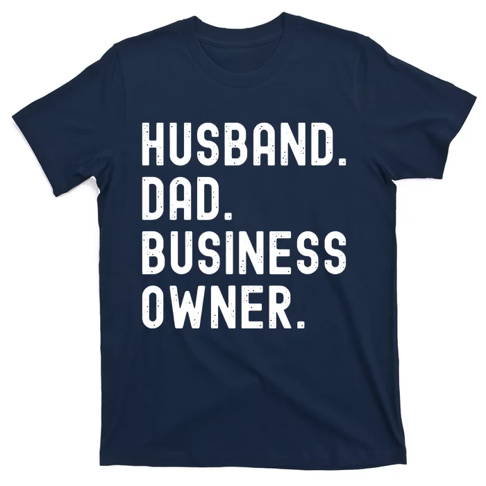 Black Husband Dad Business Owner CEO Entrepreneur Men T-Shirt