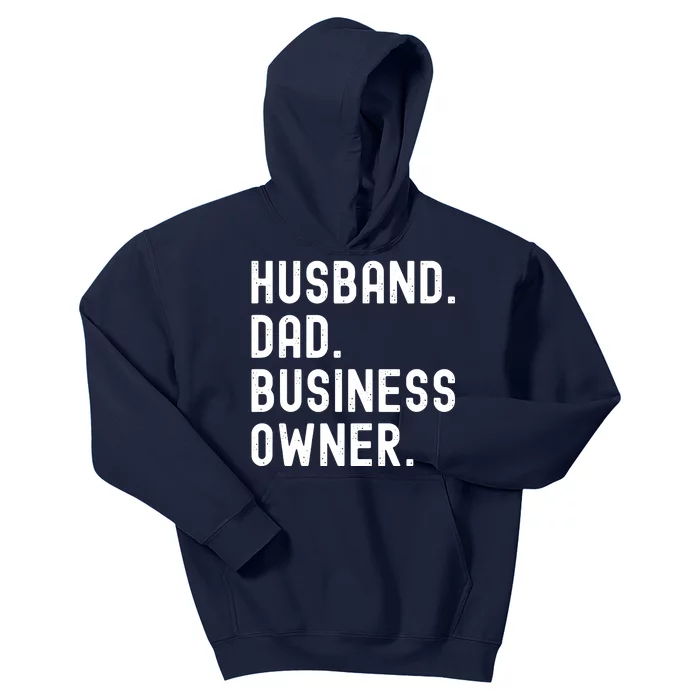 Black Husband Dad Business Owner CEO Entrepreneur Men Kids Hoodie