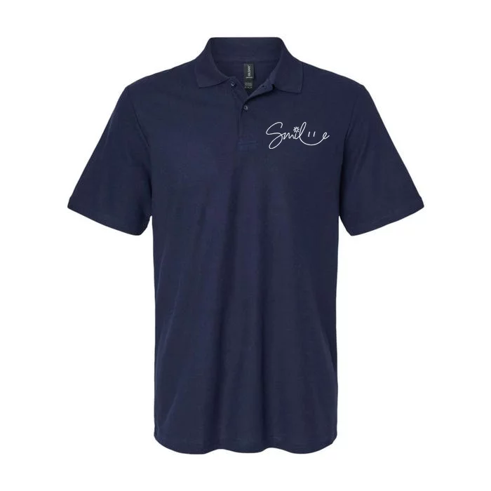 Be Happy Daisy Smile Softstyle Adult Sport Polo