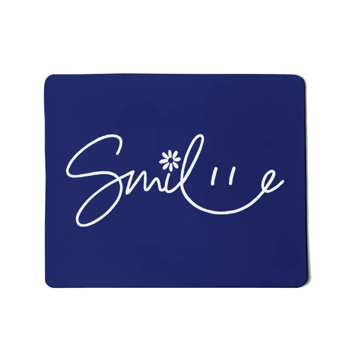 Be Happy Daisy Smile Mousepad