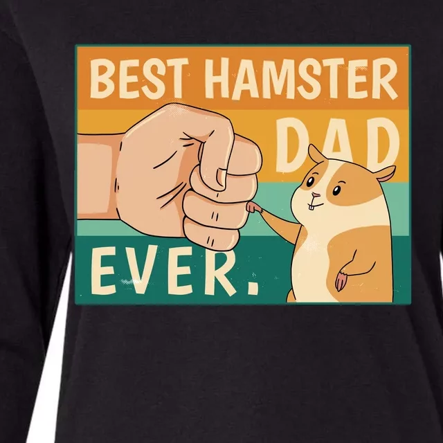 Best Hamster Dad Ever Retro Womens Cotton Relaxed Long Sleeve T-Shirt