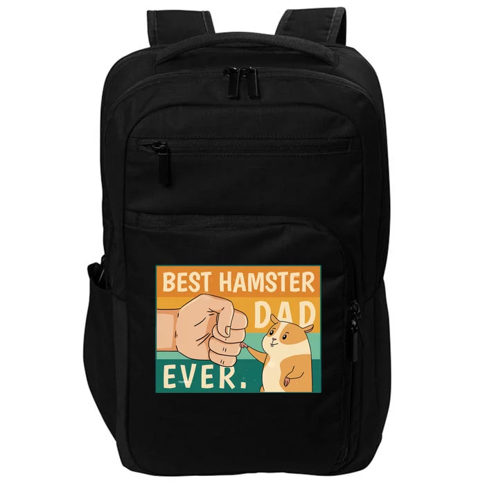 Best Hamster Dad Ever Retro Impact Tech Backpack