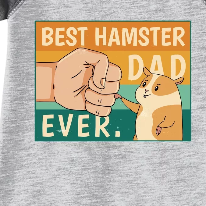 Best Hamster Dad Ever Retro Infant Baby Jersey Bodysuit