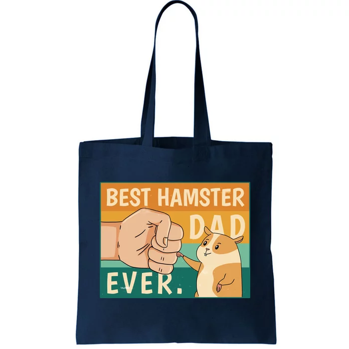 Best Hamster Dad Ever Retro Tote Bag