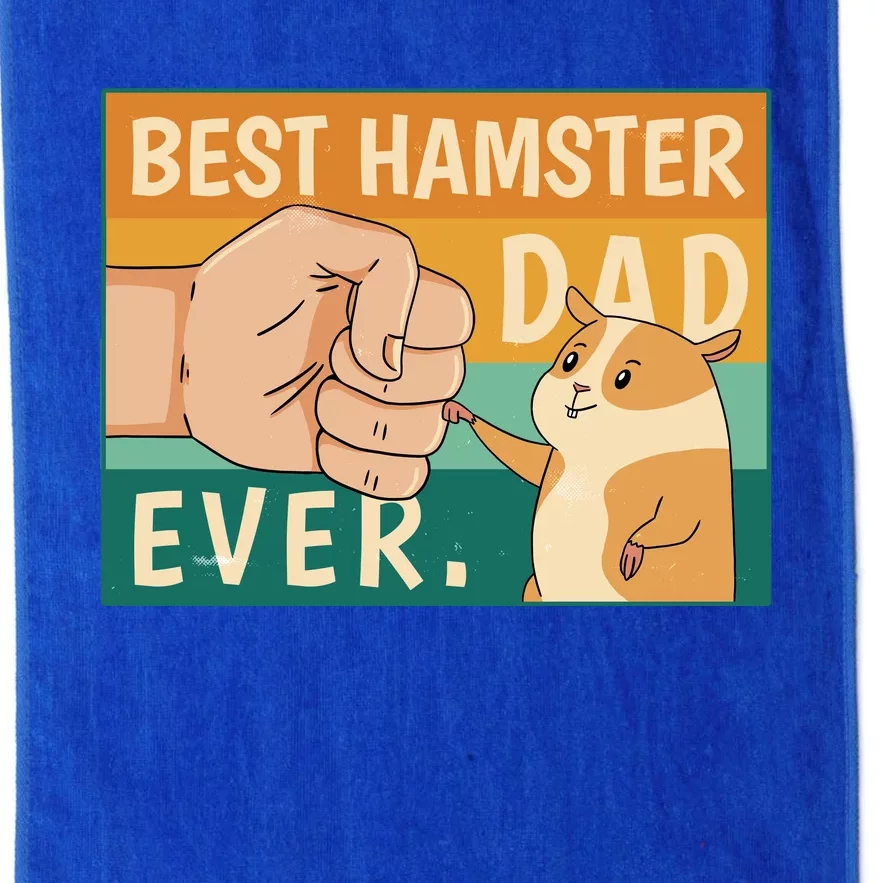 Best Hamster Dad Ever Retro Platinum Collection Golf Towel