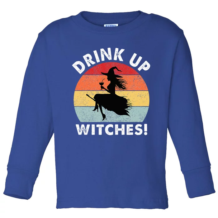 Bartender Halloween Drink Up Witches Toddler Long Sleeve Shirt