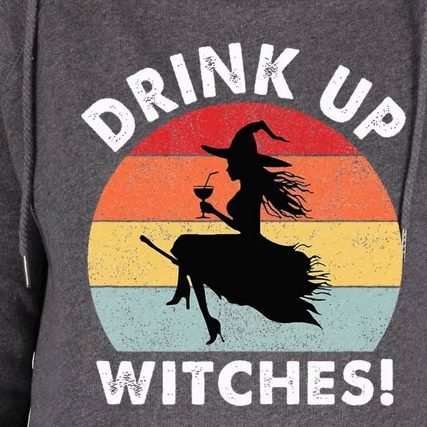 Bartender Halloween Drink Up Witches Womens Funnel Neck Pullover Hood