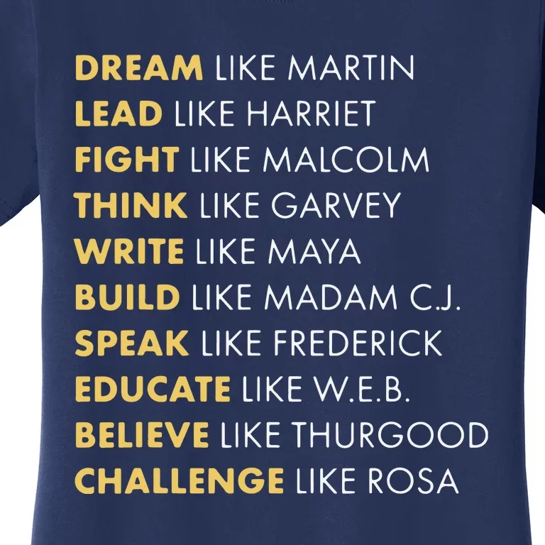 Black History Dream Like Martin Women's T-Shirt