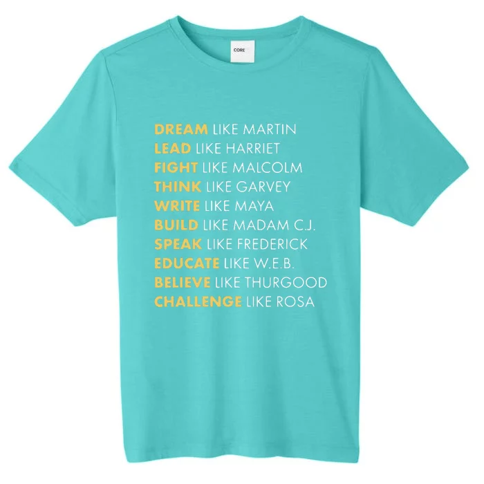 Black History Dream Like Martin ChromaSoft Performance T-Shirt