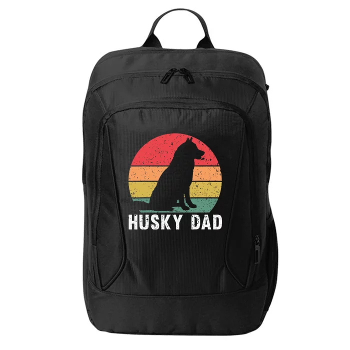 Best Husky Design For Dad Siberian Husky Pet Dog Lovers City Backpack