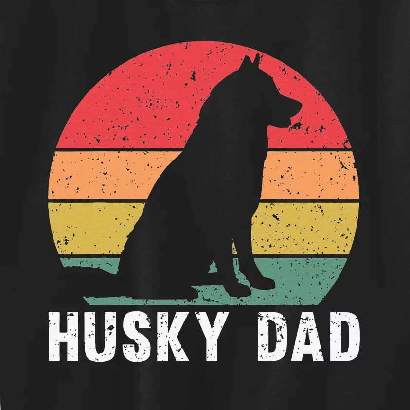 Best Husky Design For Dad Siberian Husky Pet Dog Lovers Kids Sweatshirt