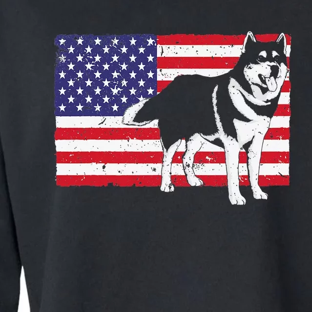 Best Husky Design For  Siberian Husky Pet Dog Lover Cropped Pullover Crew