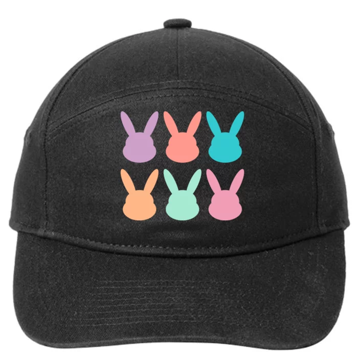 Bunny Head Easter Holiday 7-Panel Snapback Hat