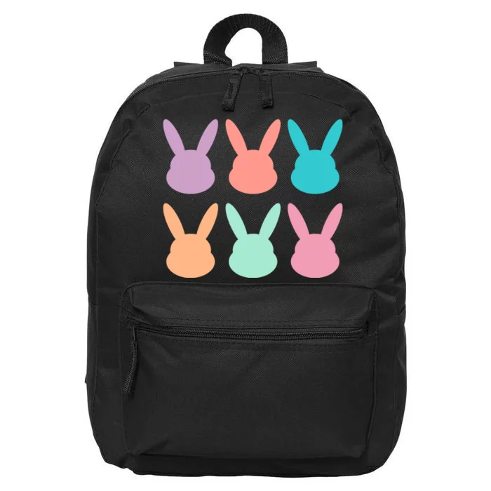 Bunny Head Easter Holiday 16 in Basic Backpack