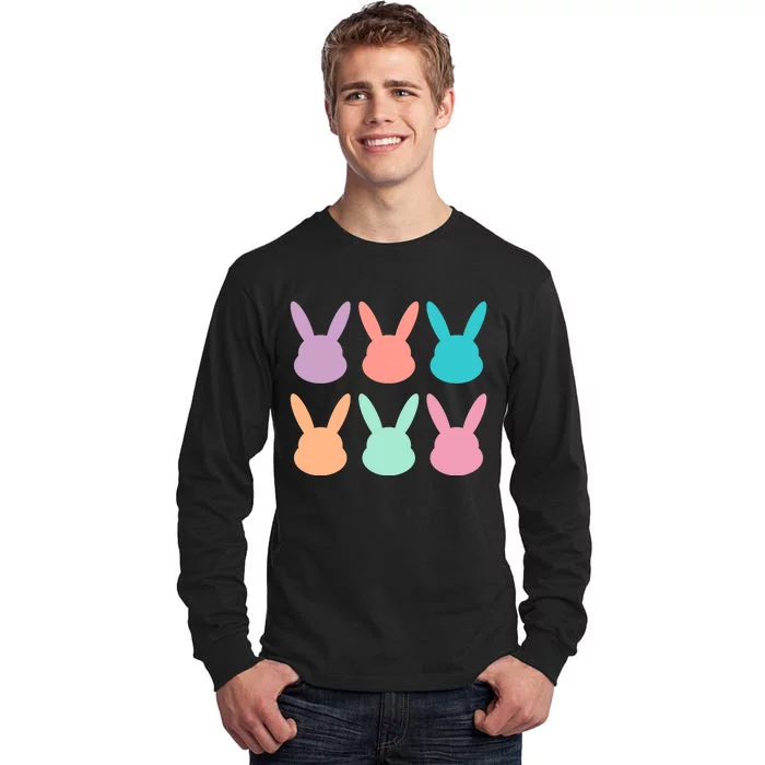 Bunny Head Easter Holiday Tall Long Sleeve T-Shirt