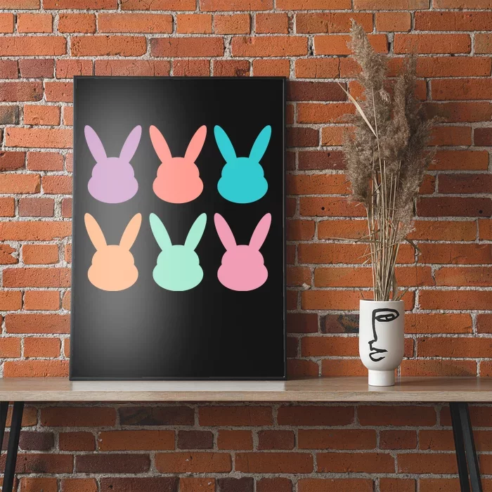 Bunny Head Easter Holiday Poster