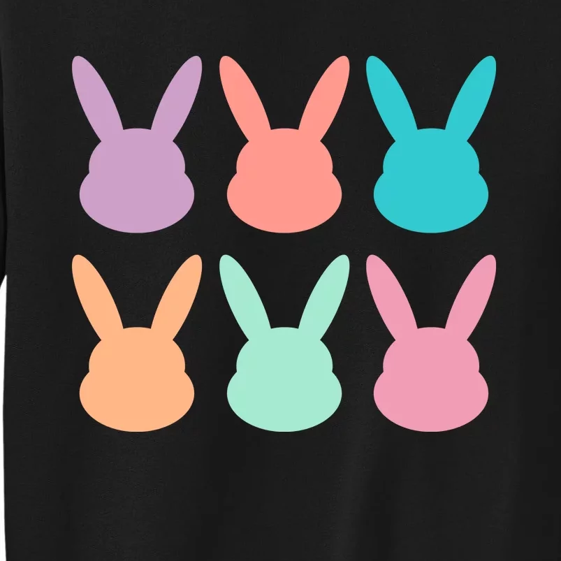 Bunny Head Easter Holiday Tall Sweatshirt