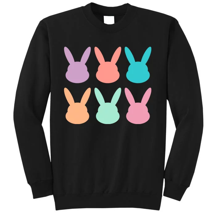 Bunny Head Easter Holiday Tall Sweatshirt