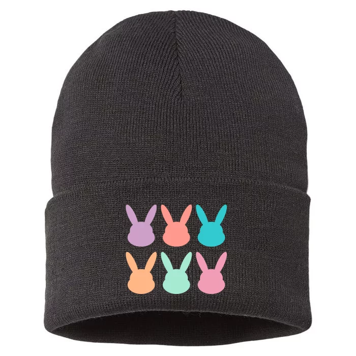 Bunny Head Easter Holiday Sustainable Knit Beanie