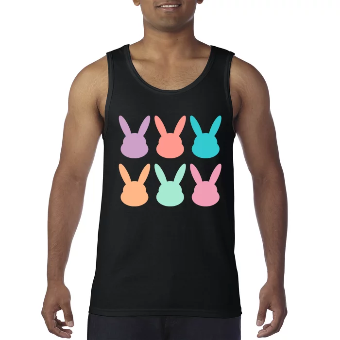 Bunny Head Easter Holiday Tank Top