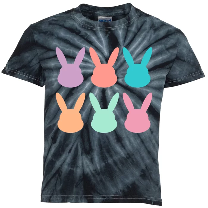 Bunny Head Easter Holiday Kids Tie-Dye T-Shirt